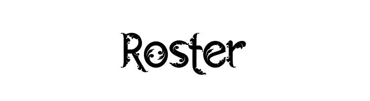 Roster  Descarca Fonturi Gratis