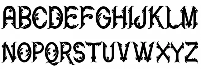 Roster Шрифта ВЕРХНИЙ