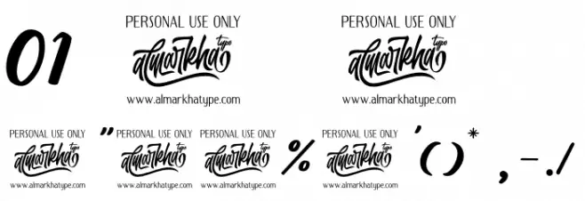 Rostera Font OTHER CHARS