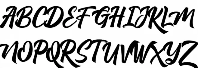 Rostera Schriftart Groß