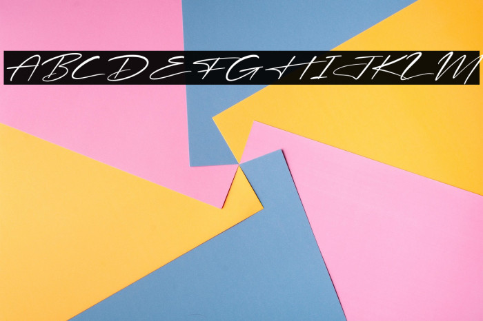 Rosterdam Signature Italic Example 3