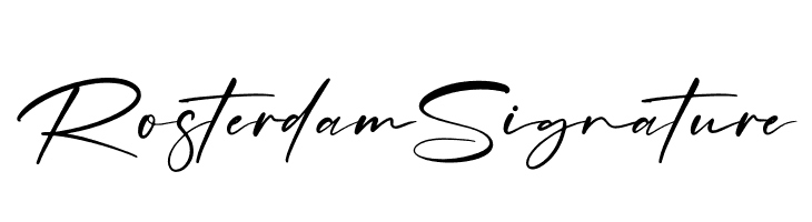 Rosterdam Signature  font caratteri gratis