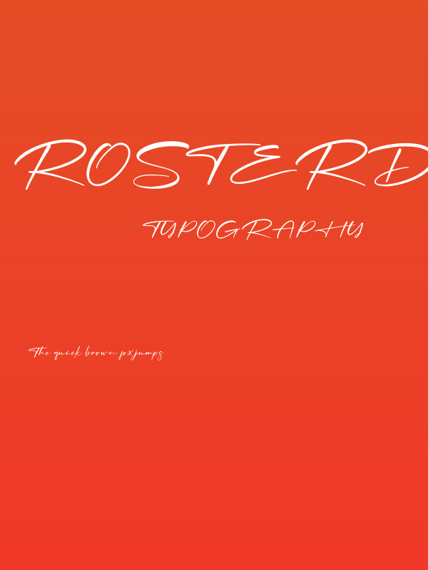 Rosterdam Signature Poster