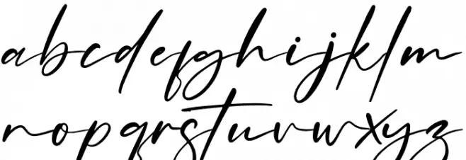 Rosterdam Signature फ़ॉन्ट लोअरकेस