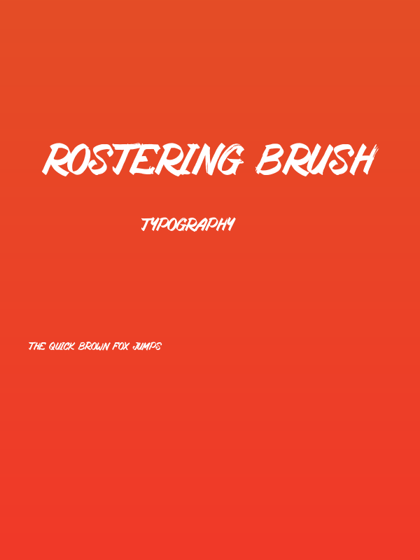 Rostering Brush Poster