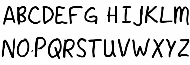 Rostext Regular Schriftart Groß