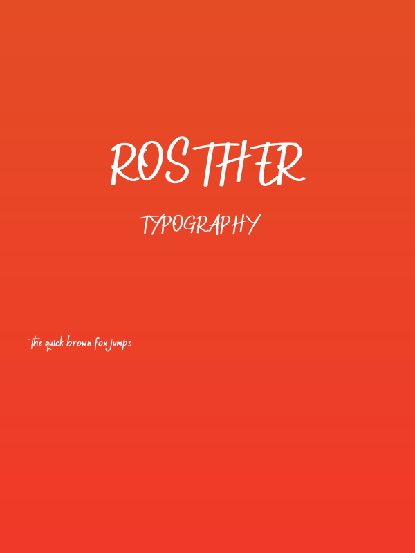 Rosther Poster