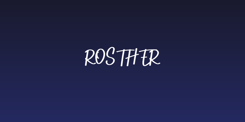 Rosther Social Header