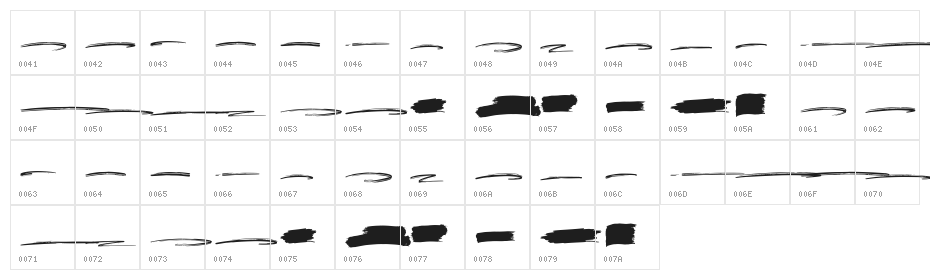 Rostheroid Swash Character Map