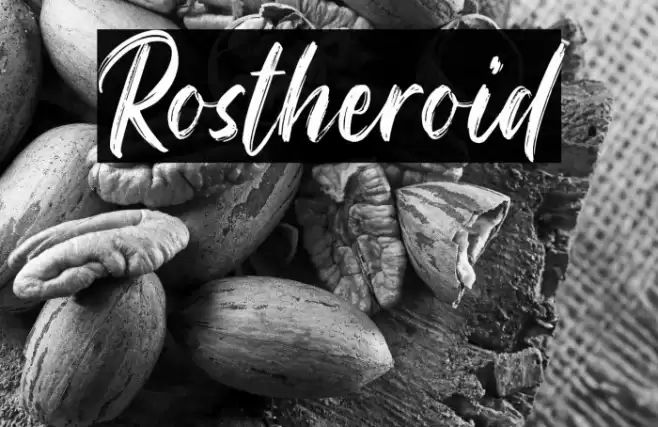 Rostheroid Font examples