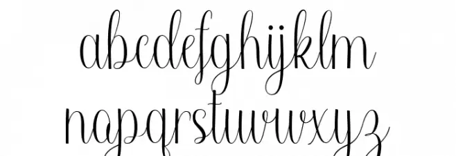 Rostina-Regular फ़ॉन्ट लोअरकेस