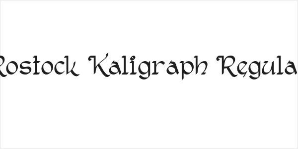 Rostock Kaligraph Regular Logo