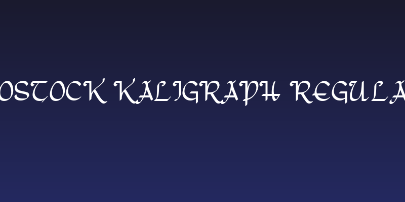 Rostock Kaligraph Regular Social Header