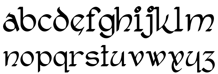 Rostock Kaligraph Regular Font LOWERCASE