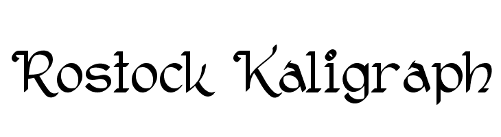 Rostock Kaligraph Font