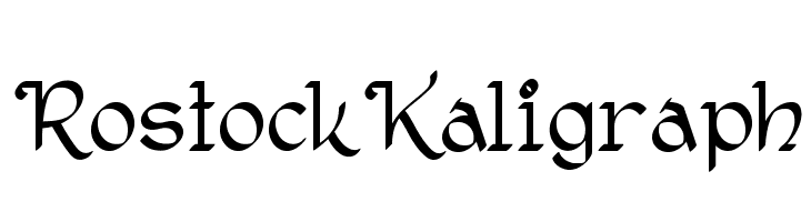 RostockKaligraph  नि: शुल्क फ़ॉन्ट्स डाउनलोड