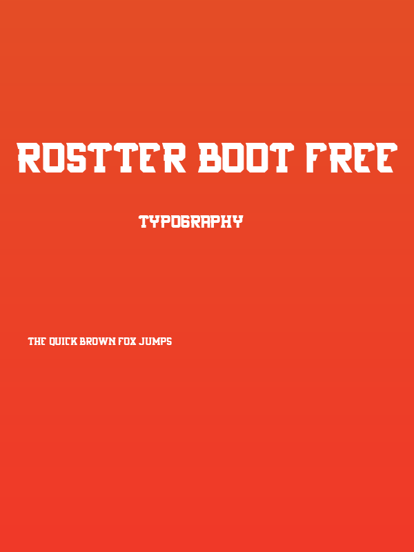 Rostter boot FREE Poster