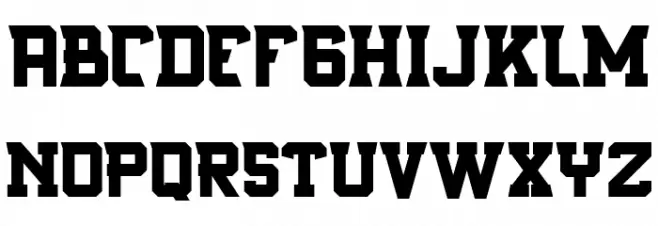 Rostter boot FREE Schriftart Kleinbuchstaben