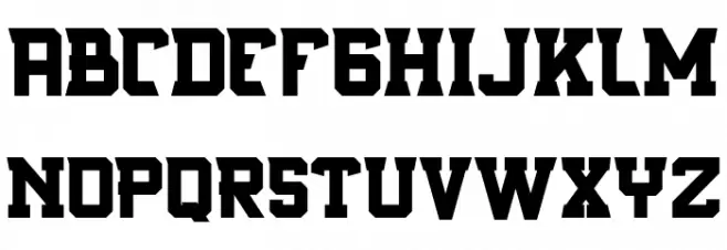 RostterbootFREE Schriftart Groß