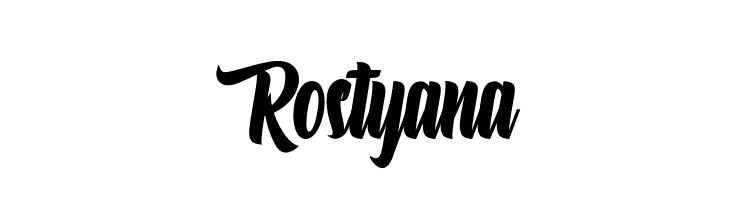 Rostyana  font caratteri gratis
