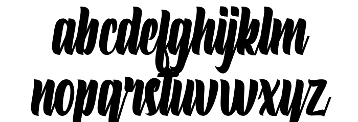 Rostyana Font LOWERCASE
