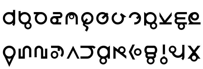 Roswell Wreckage Font LOWERCASE