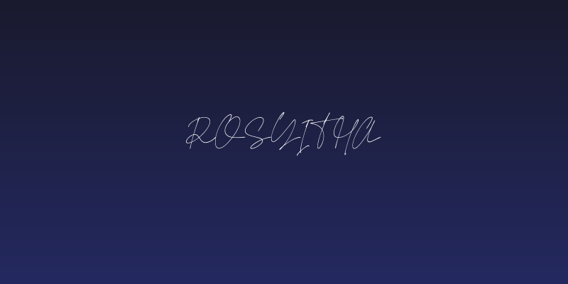 Rosyitha Social Header
