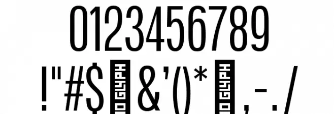 Rotan Regular Font OTHER CHARS