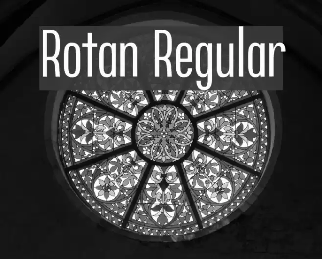 Rotan Regular Font examples