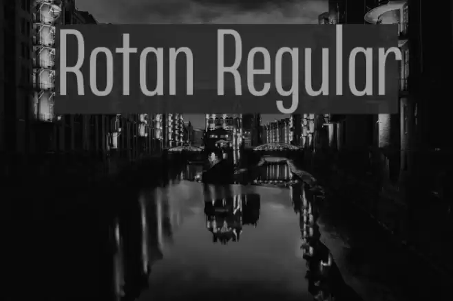 Rotan Regular Font examples