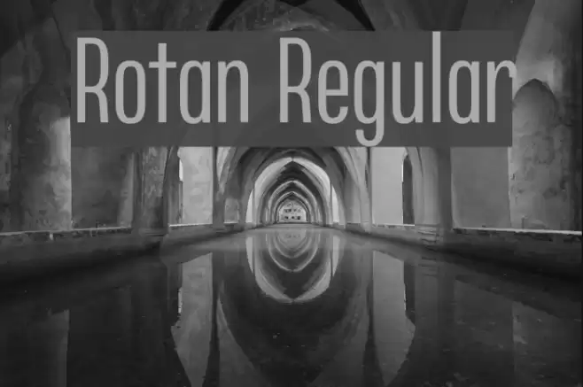 Rotan Regular Font examples
