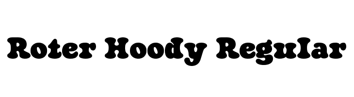 Roter Hoody Regular  font caratteri gratis