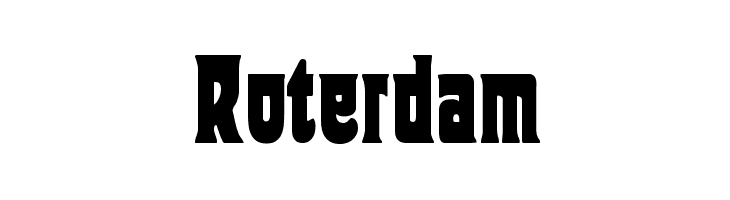 Roterdam  font caratteri gratis