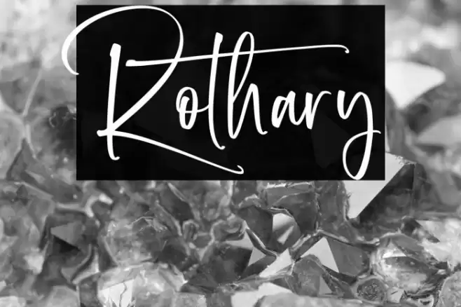 Rothary Caratteri examples