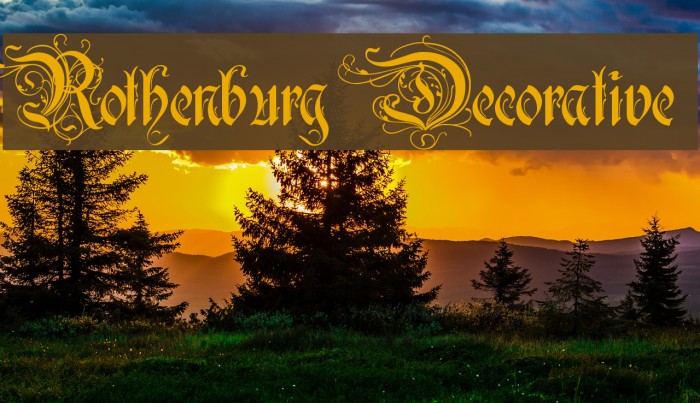 Rothenburg Decorative Font examples