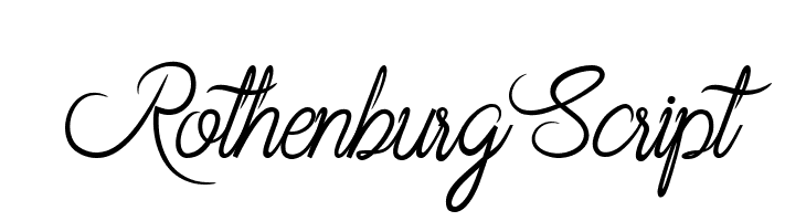 Rothenburg Script  フリーフォントのダウンロード