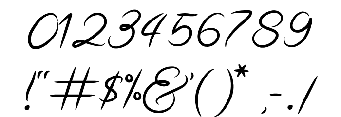 Rothenburg Script Font OTHER CHARS