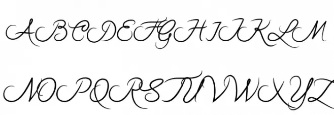 Rothenburg Script Polices MAJUSCULES