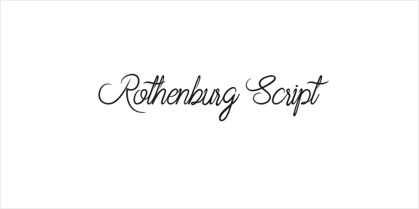 Rothenburg Script Logo