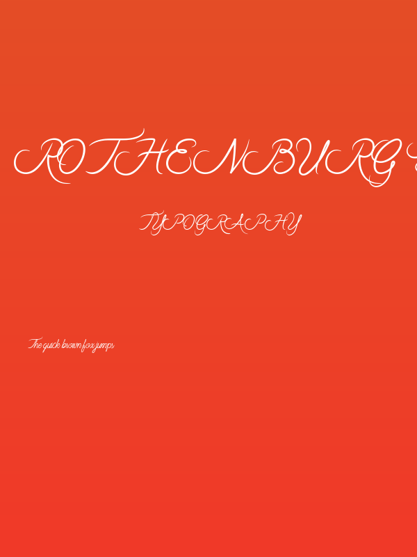 Rothenburg Script Poster