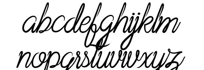 Rothenburg Script Font LOWERCASE