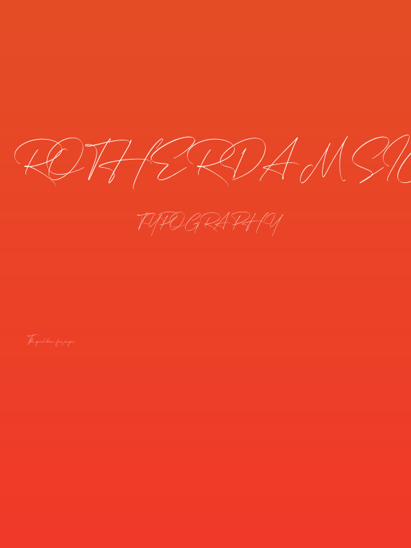 Rotherdam Signature Poster