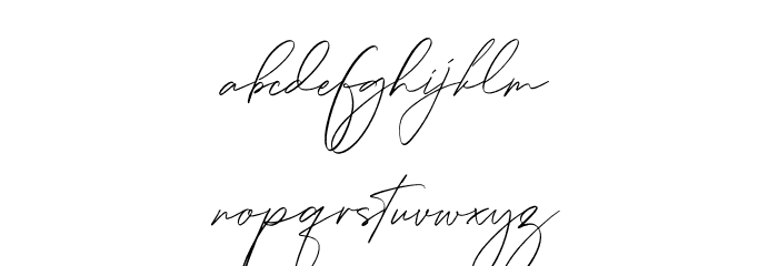 Rotherdam Signature Font LOWERCASE