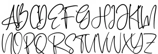 Rotherdam Signature Font UPPERCASE
