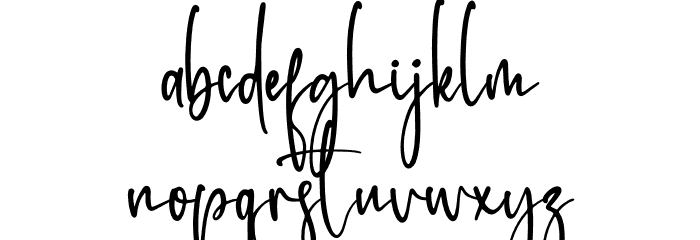Rotherdam Signature Font LOWERCASE