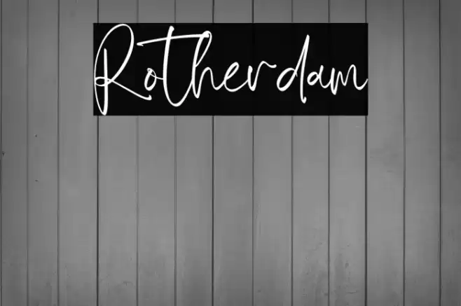 Rotherdam फ़ॉन्ट examples