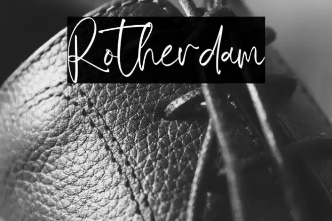 Rotherdam फ़ॉन्ट examples