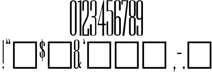 Rothman Plain Font OTHER CHARS