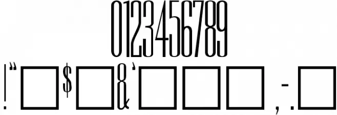 Rothman Plain Font OTHER CHARS