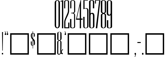 Rothman Plain Font OTHER CHARS